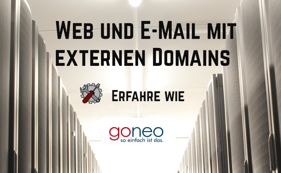 So nutzt du eine externe Domain bei goneo