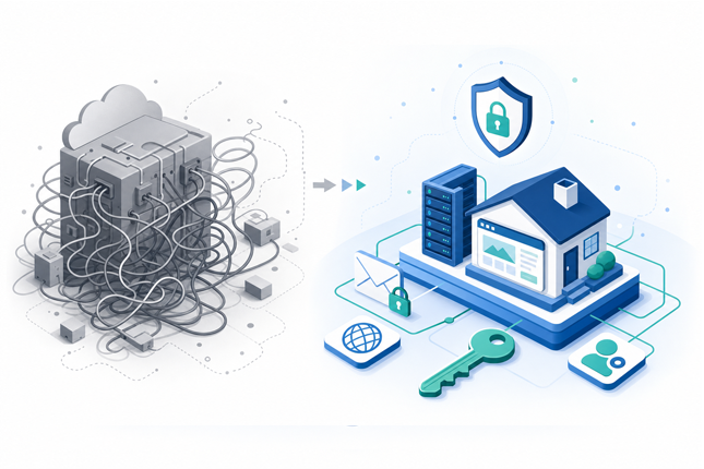 Unabhängiges Hosting als transparente Alternative zu anonymen Plattformlösungen.